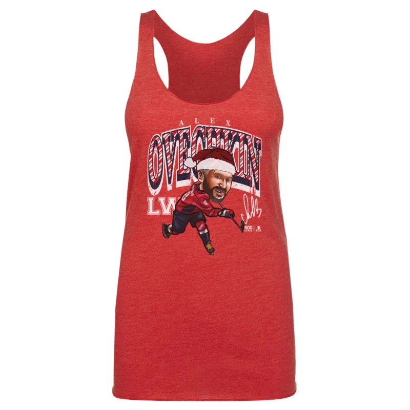 Alex Ovechkin Washington Cartoon Santa Hat WHT made by 500 Level
