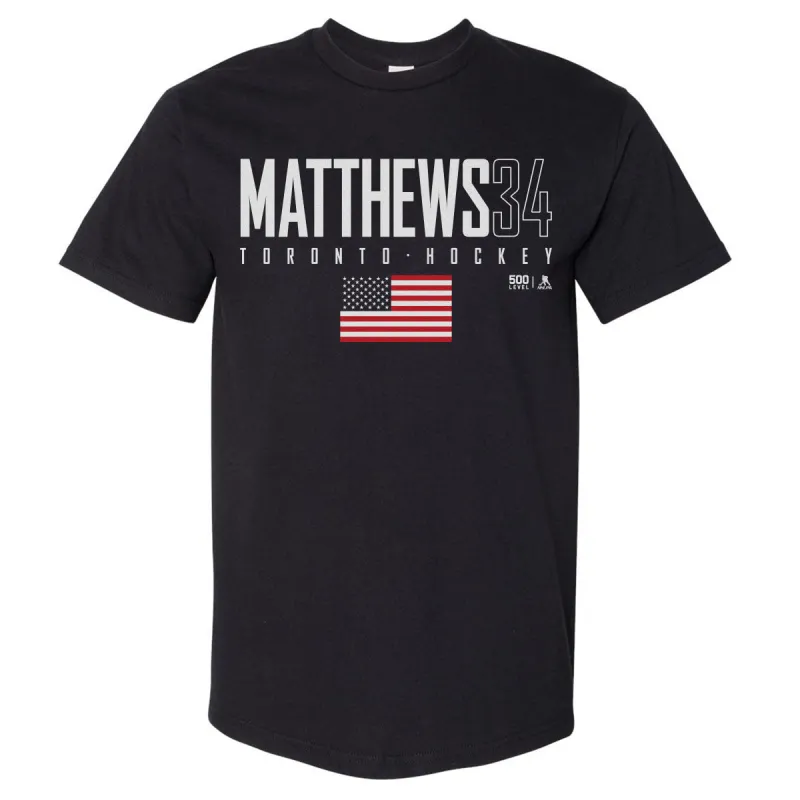 Auston Matthews Toronto USA Elite WHT made by 500 Level