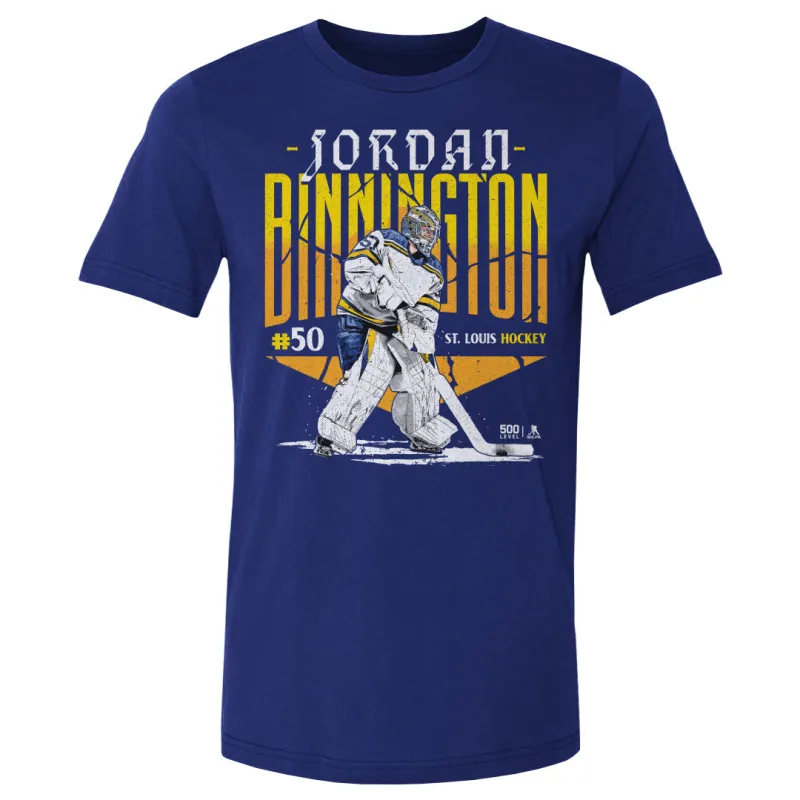 Jordan Binnington St. Louis Player Name WHT made by 500 Level