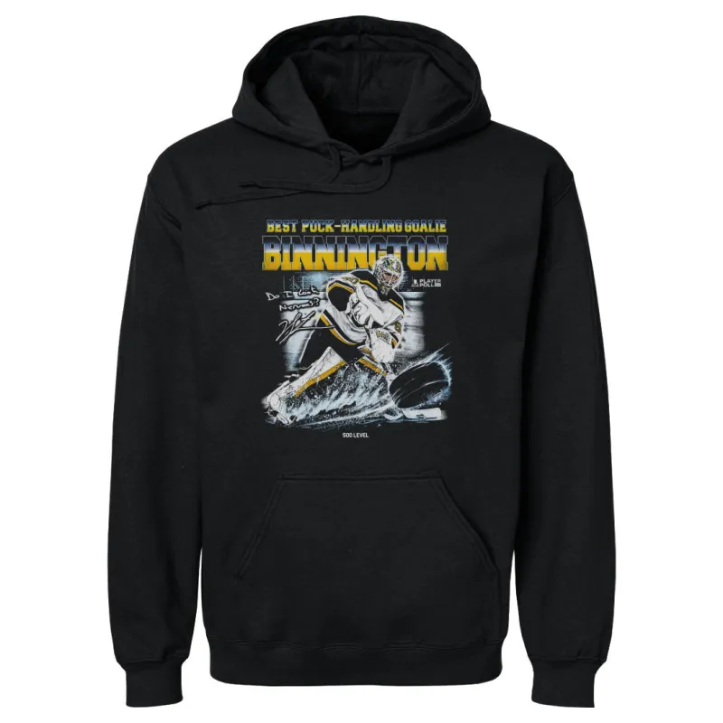 Jordan Binnington St. Louis Best Puck-Handling Goalie WHT made by 500 Level