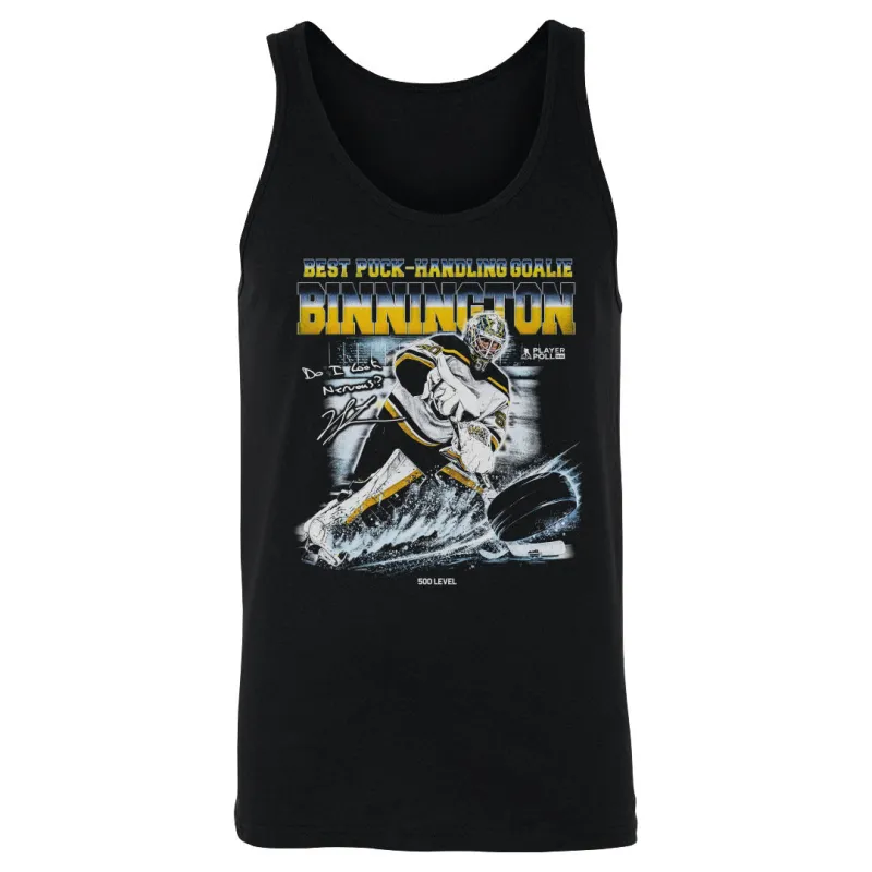 Jordan Binnington St. Louis Best Puck-Handling Goalie WHT made by 500 Level