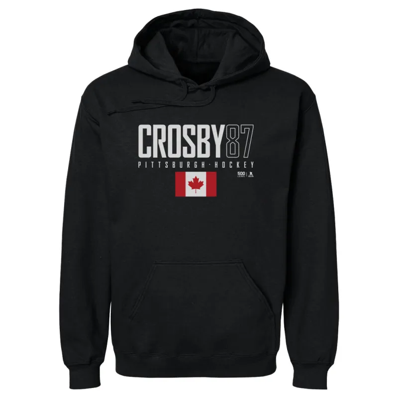Sidney Crosby Pittsburgh Canada Elite WHT made by 500 Level