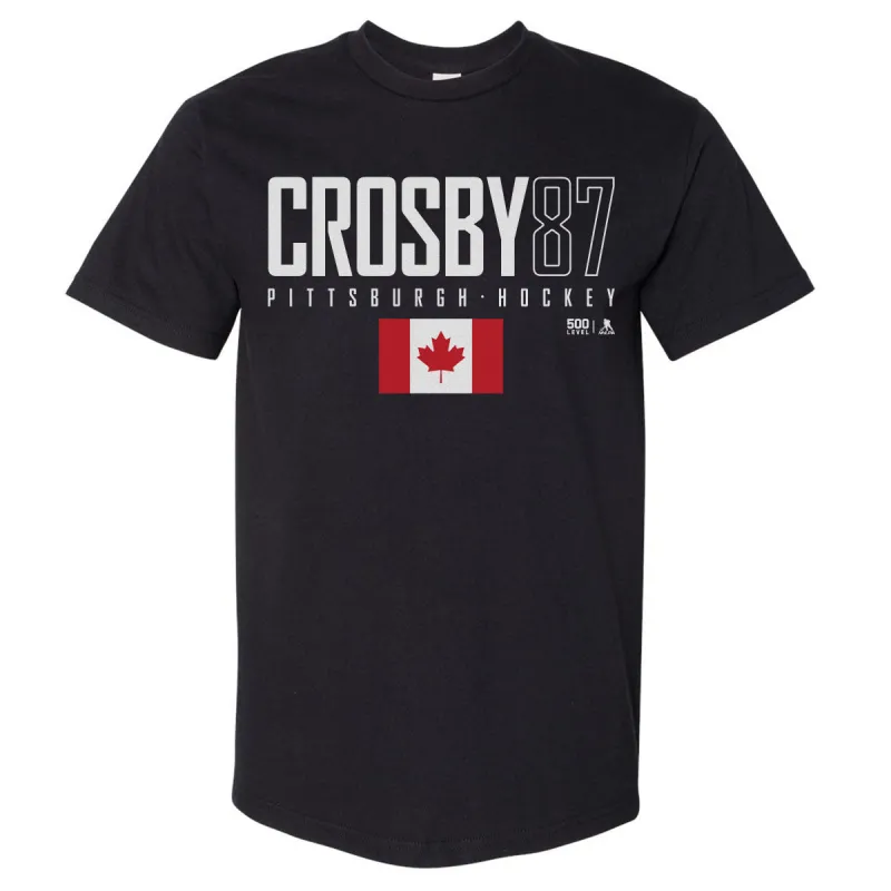 Sidney Crosby Pittsburgh Canada Elite WHT made by 500 Level