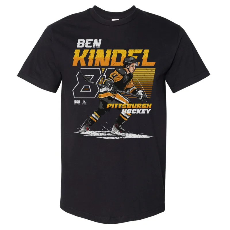 Ben Kindel Pittsburgh Player Name WHT made by 500 Level