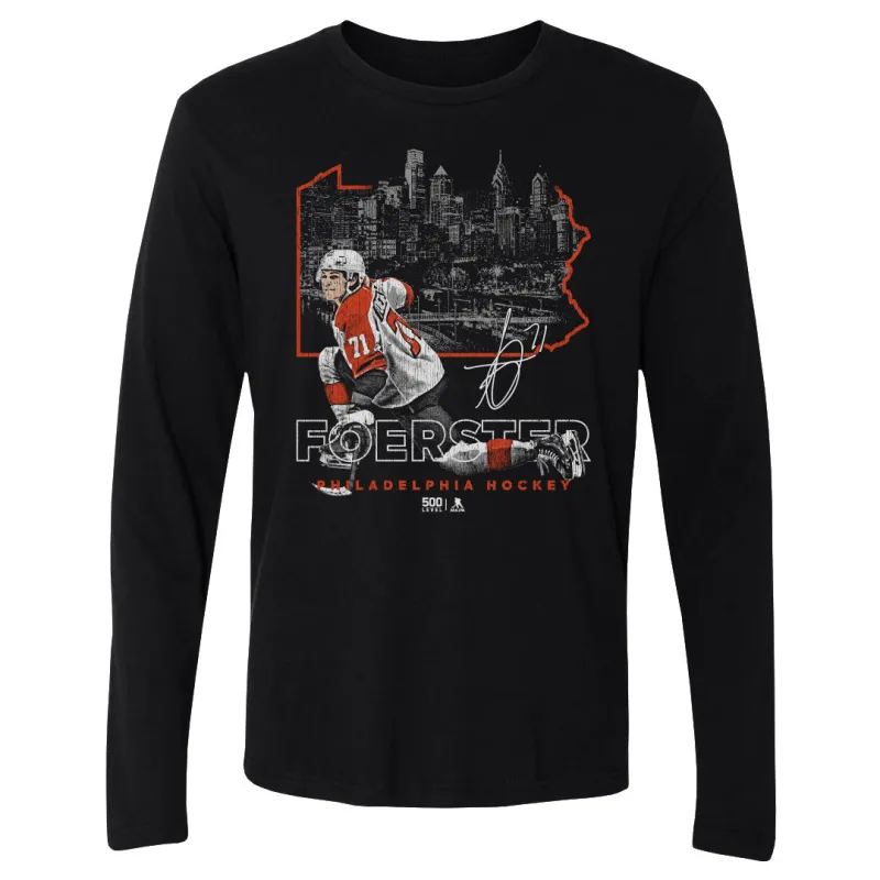 Tyson Foerster Philadelphia Map Skyline WHT made by 500 Level