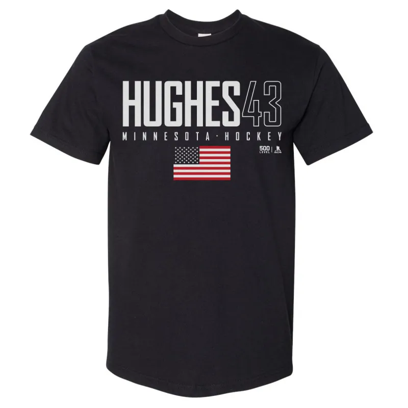 Quinn Hughes Minnesota USA Elite WHT made by 500 Level