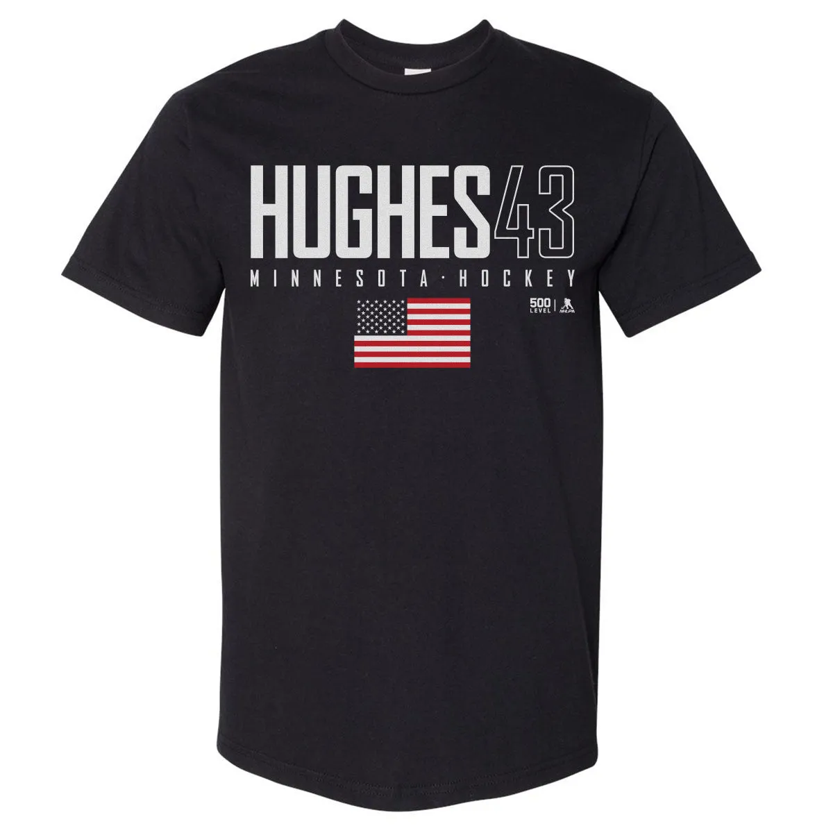 Quinn Hughes Minnesota USA Elite WHT sold by 500 Level