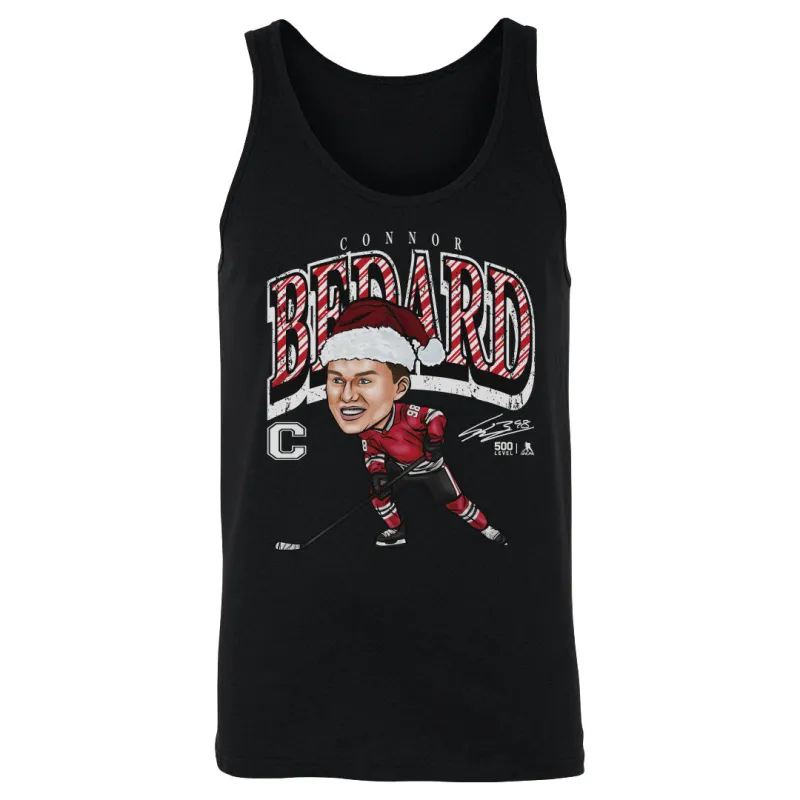 Connor Bedard Chicago Cartoon Santa Hat WHT made by 500 Level