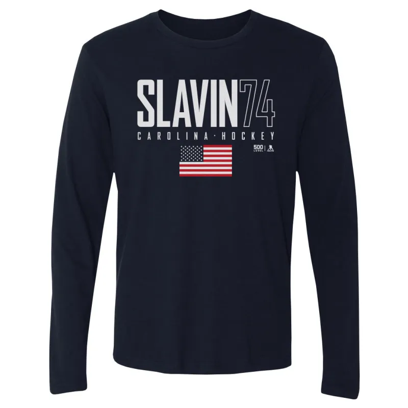 Jaccob Slavin Carolina USA Elite WHT made by 500 Level