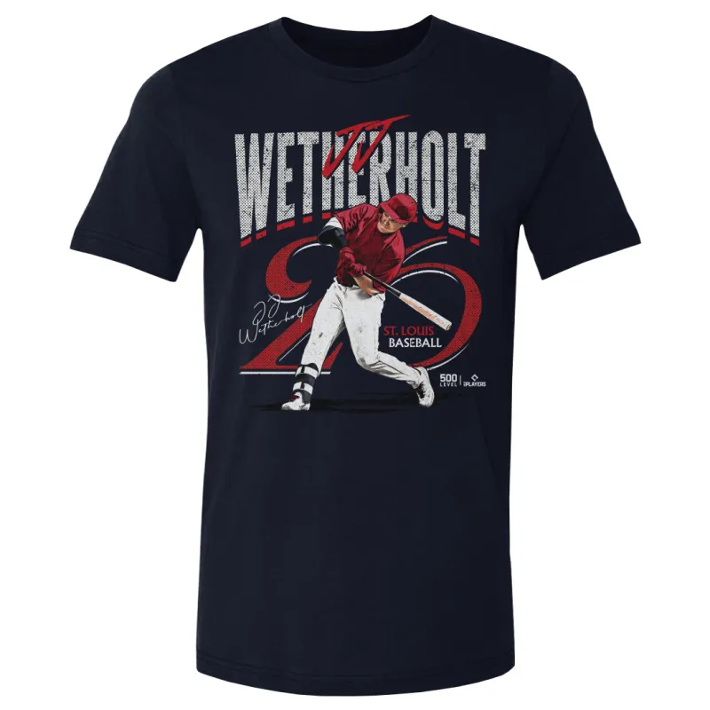 JJ Wetherholt St. Louis Player Name WHT made by 500 Level