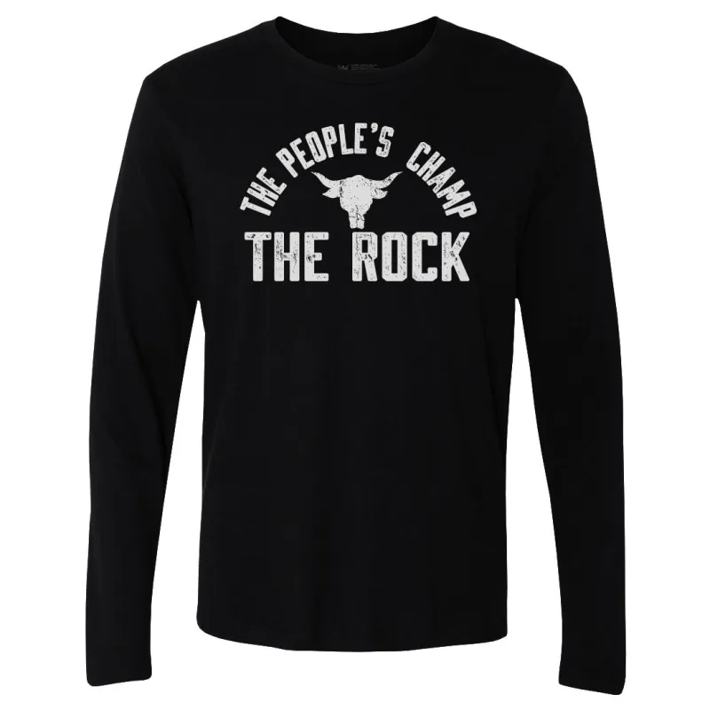 The Rock The People's Champ Logo WHT made by 500 Level
