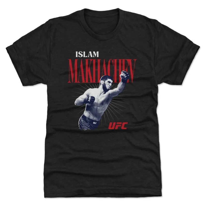 Islam Makhachev Retro Bitmap WHT made by 500 Level