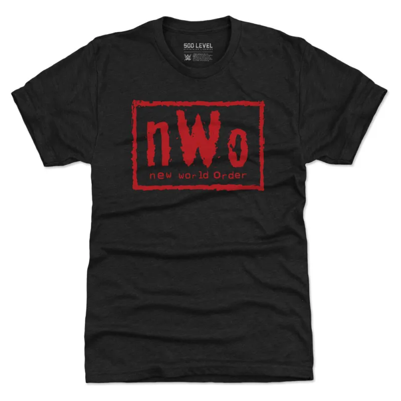 nWo Red Logo WHT made by 500 Level