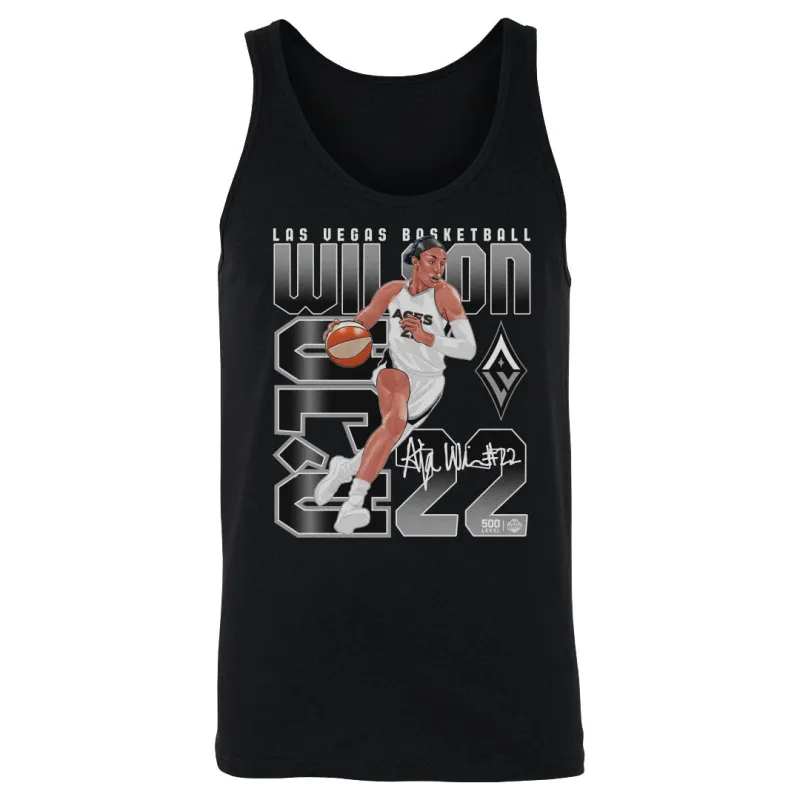 A'Ja Wilson Las Vegas Aces Player Number WHT made by 500 Level