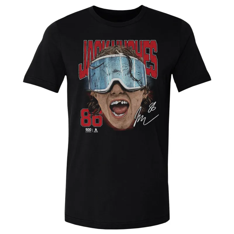 Jack Hughes New Jersey Goggles WHT made by 500 Level