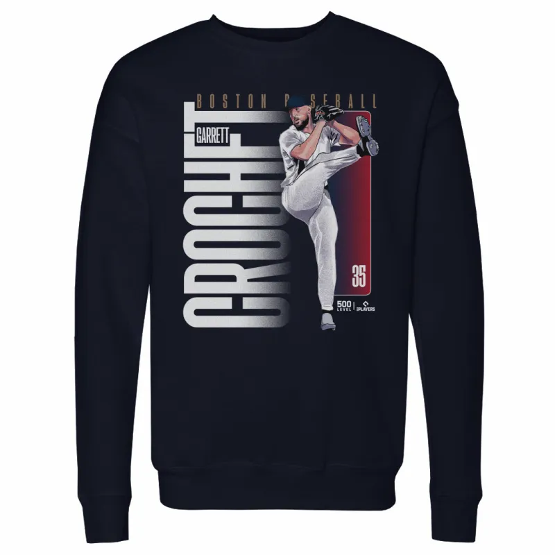 Garrett Crochet Boston Vertical Name WHT made by 500 Level