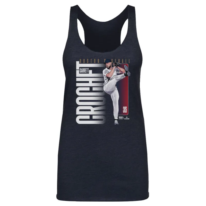 Garrett Crochet Boston Vertical Name WHT made by 500 Level