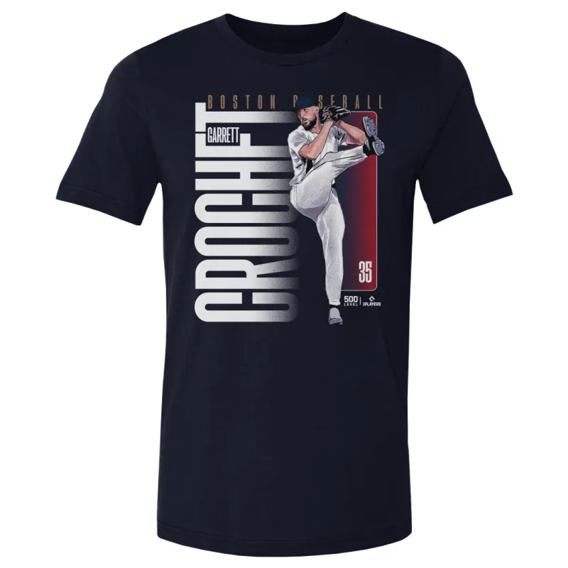 Garrett Crochet Boston Vertical Name WHT made by 500 Level