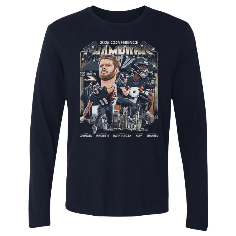 Seattle Football 2025 Conference Champions Vintage WHT made by 500 Level