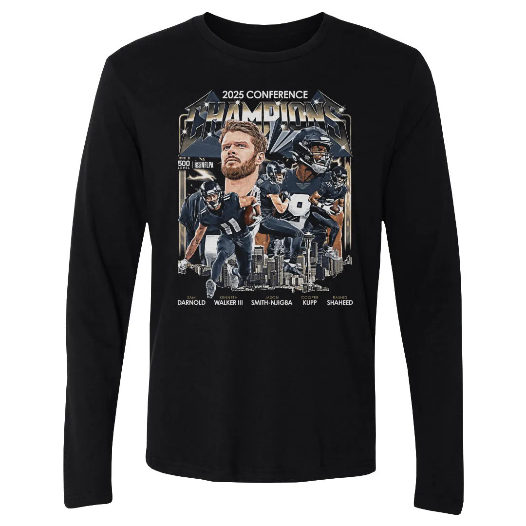 Seattle Football 2025 Conference Champions Vintage WHT sold by 500 Level product image thumbnail 2