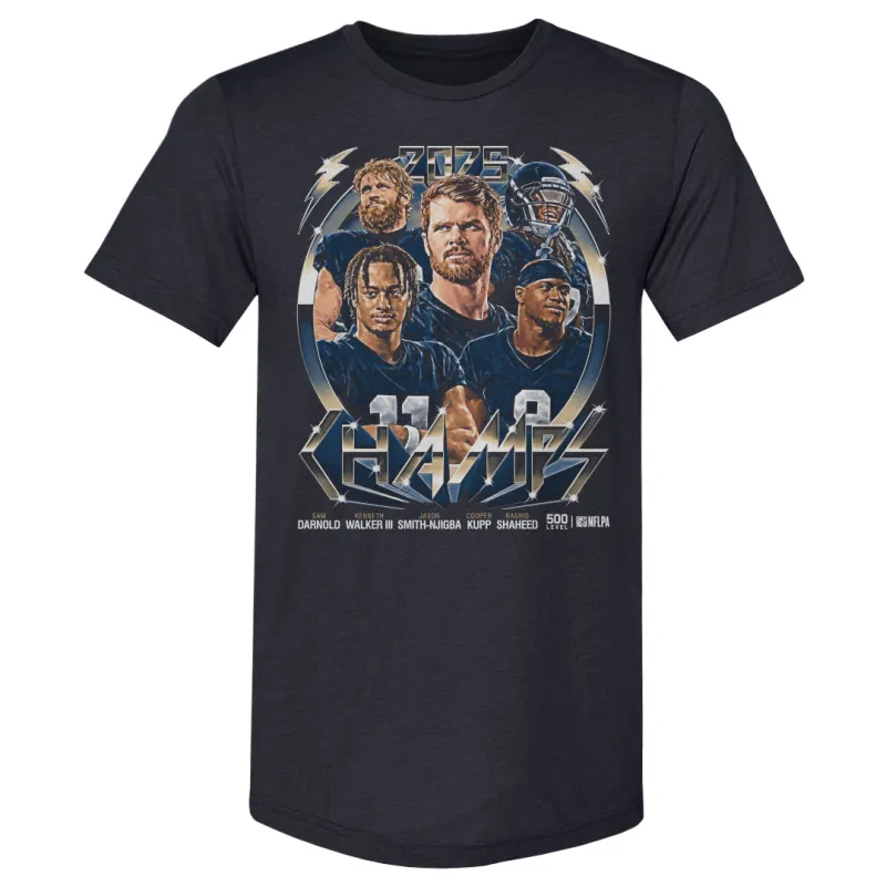 Seattle Football 2025 Champs Vintage WHT made by 500 Level