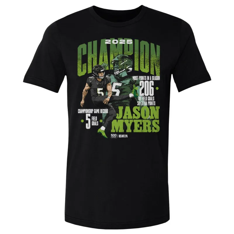 Jason Myers Seattle 2025 Champion WHT made by 500 Level