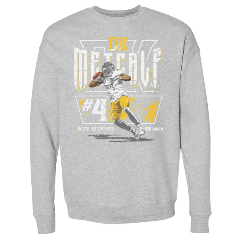 DK Metcalf Pittsburgh Shoulder Catch WHT made by 500 Level
