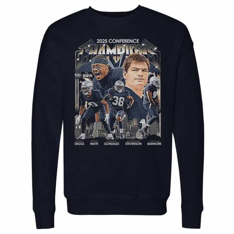 New England Football 2025 Conference Champions Vintage WHT made by 500 Level