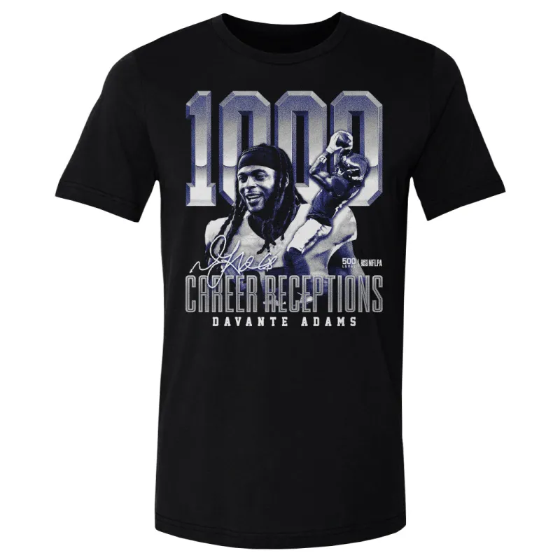 Davante Adams Los Angeles R 1000 Career Receptions WHT made by 500 Level