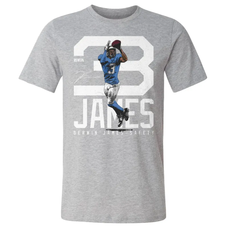 Derwin James Los Angeles C Bold Number WHT made by 500 Level