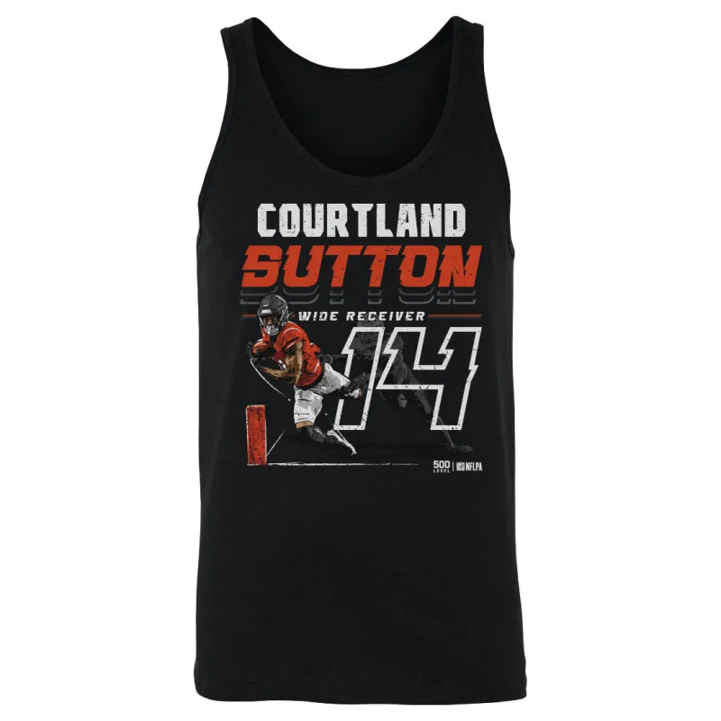 Courtland Sutton Denver Player Name WHT made by 500 Level