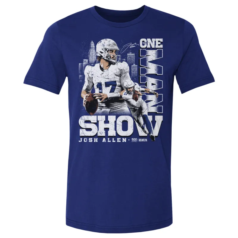 Josh Allen Buffalo One Man Show WHT made by 500 Level