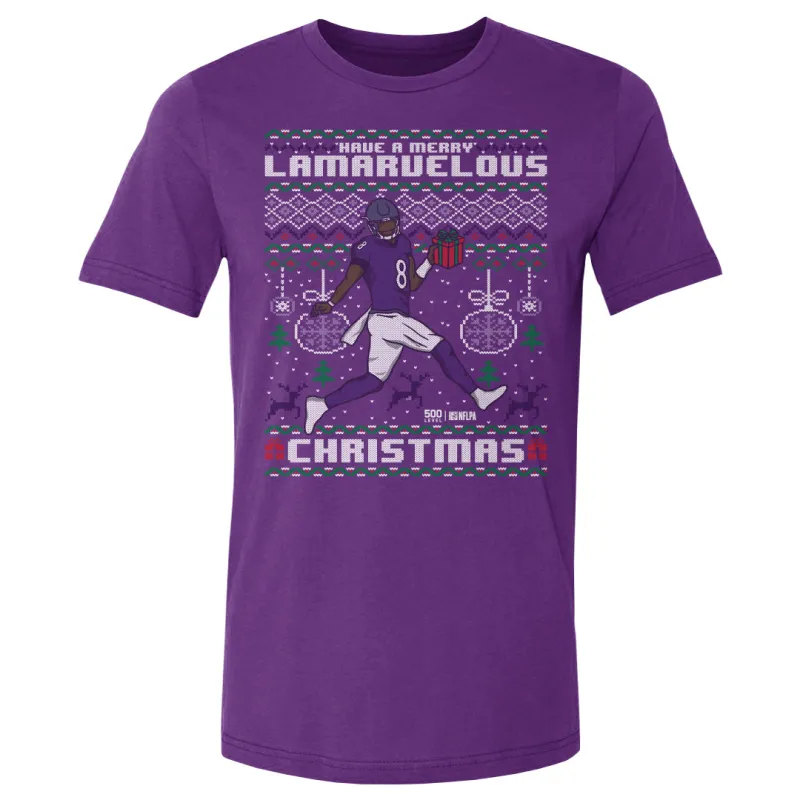 Lamar Jackson Baltimore Ugly Sweater WHT made by 500 Level