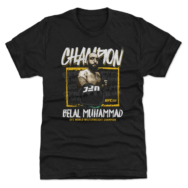 Belal Muhammad UFC 304 Welterweight Champ WHT made by 500 Level