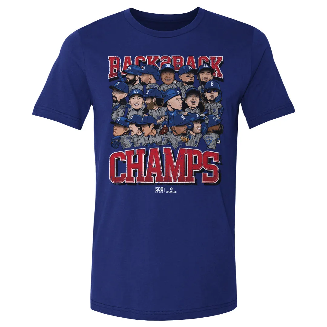 Los Angeles D Baseball Back 2 Back Champs 2025 WHT sold by 500 Level product image thumbnail 2