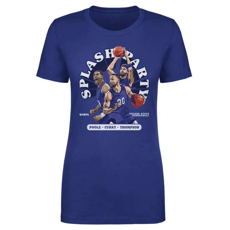 Steph Curry Klay Thompson & Jordan Poole Golden State Splash Party WHT made by 500 Level