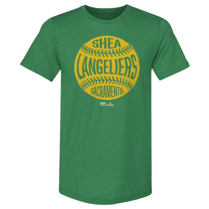Shea Langeliers Sacramento Vintage Baseball WHT made by 500 Level