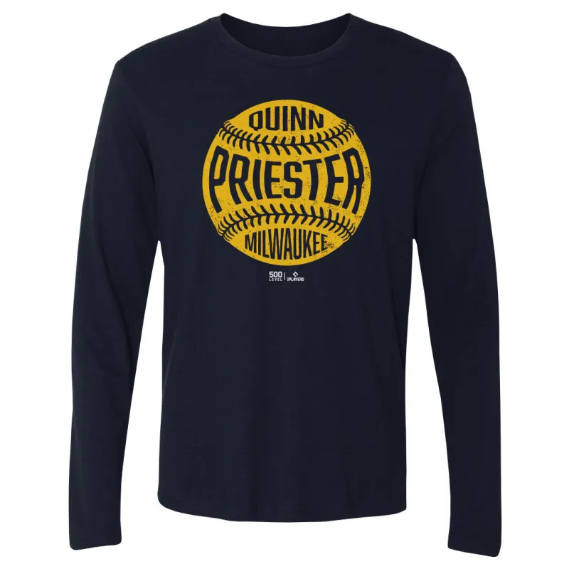 Quinn Priester Milwaukee Vintage Baseball WHT made by 500 Level