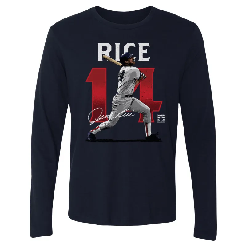 Jim Rice Boston Name Number WHT made by 500 Level