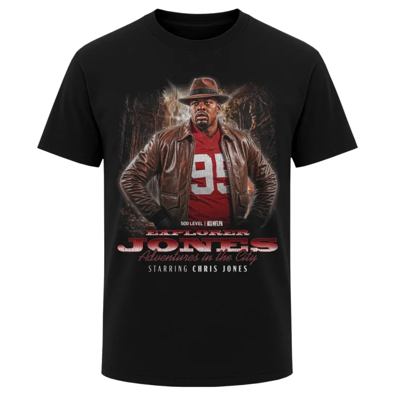 Chris Jones Kansas City Explorer Jones WHT made by 500 Level