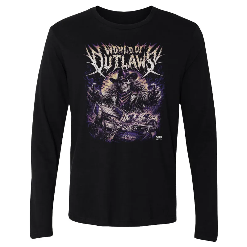 World Of Outlaws Metal Grunge WHT made by 500 Level
