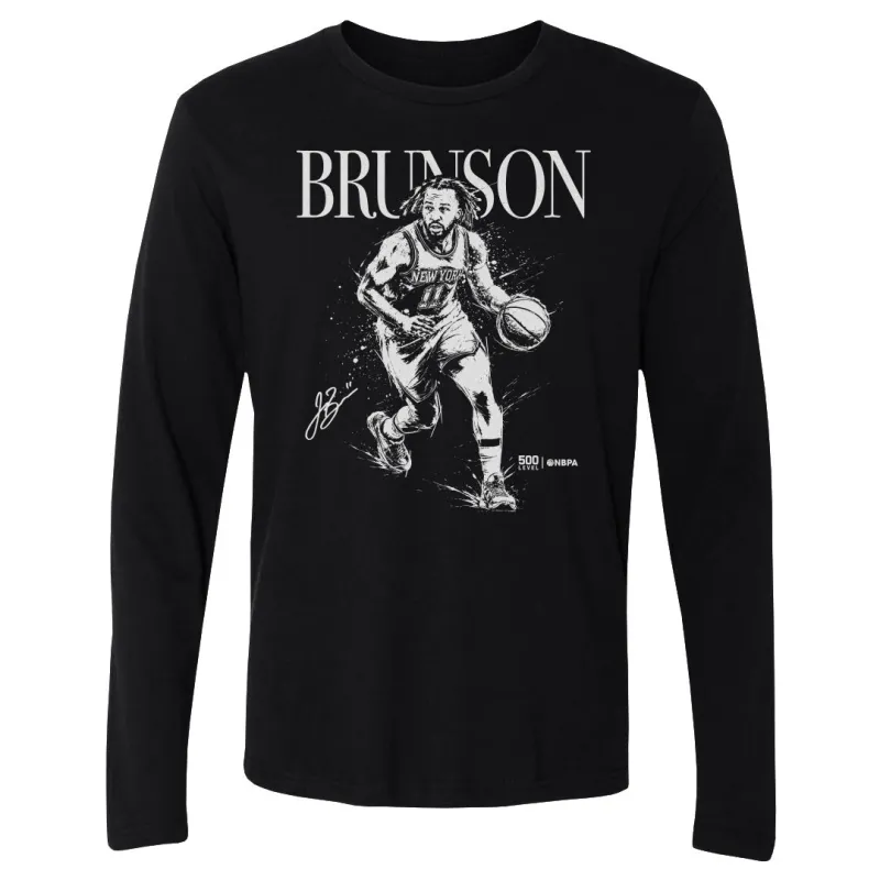 Jalen Brunson New York Knicks Mono WHT made by 500 Level