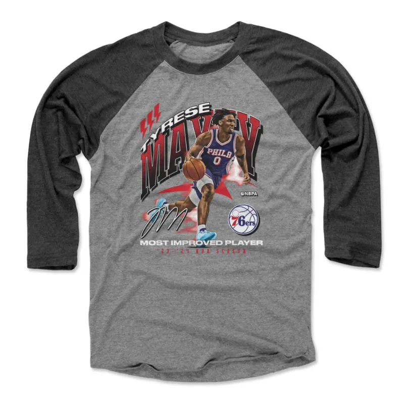 Tyrese Maxey Philadelphia 76ers 2024 NBA Most Improved Award WHT sold by 500 Level