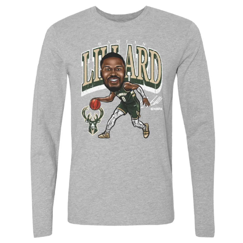 Damian Lillard Milwaukee Bucks Cartoon WHT sold by 500 Level
