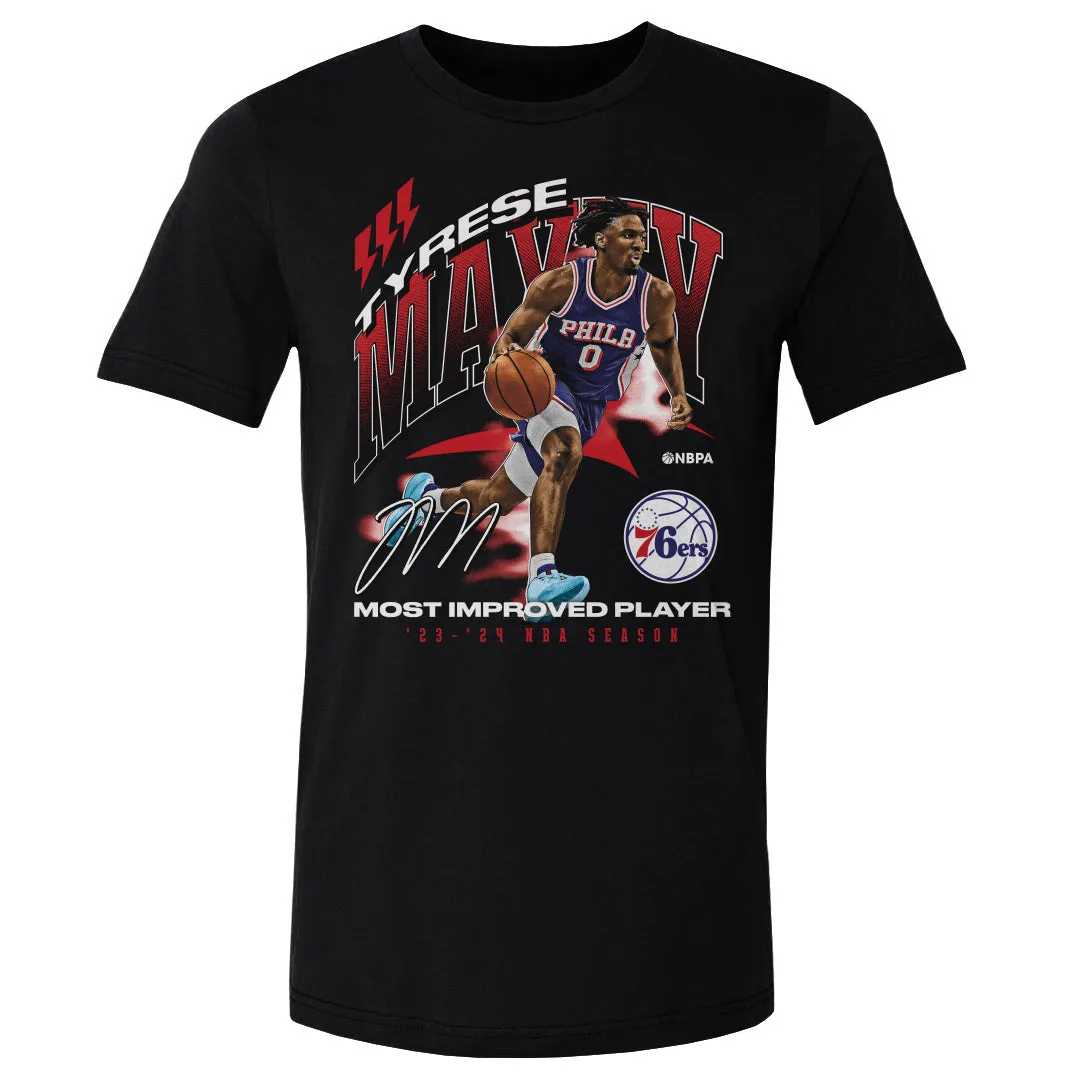 Tyrese Maxey Philadelphia 76ers 2024 NBA Most Improved Award WHT sold by 500 Level product image thumbnail 3
