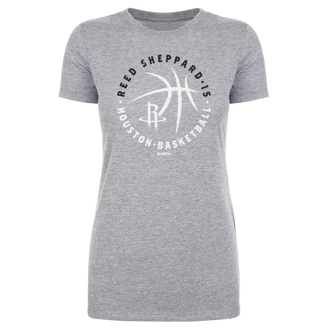 Reed Sheppard Houston Rockets Player Ball WHT sold by 500 Level