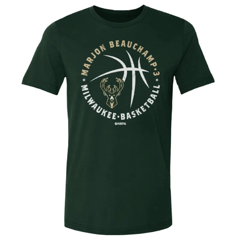 MarJon Beauchamp Milwaukee Bucks Player Ball WHT sold by 500 Level