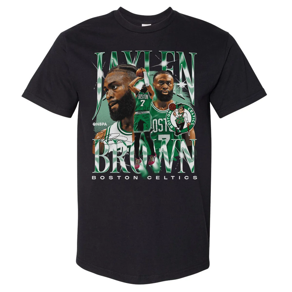 Jaylen Brown Boston Celtics Vintage WHT sold by 500 Level