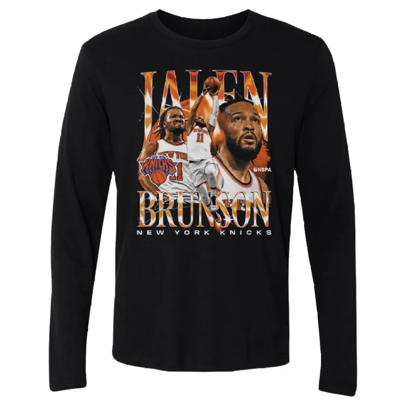 Jalen Brunson New York Knicks Vintage WHT made by 500 Level