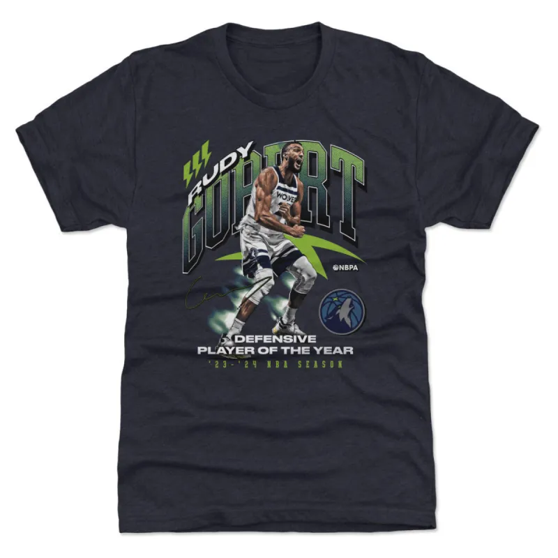 Rudy Gobert Minnesota Timberwolves 2024 NBA DPOY Award WHT made by 500 Level